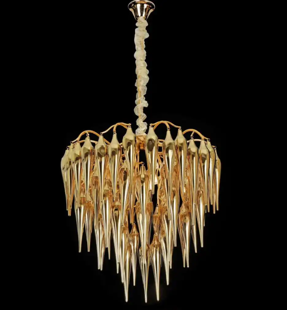 Gold Galcial (800mm,Glass) Chandelier